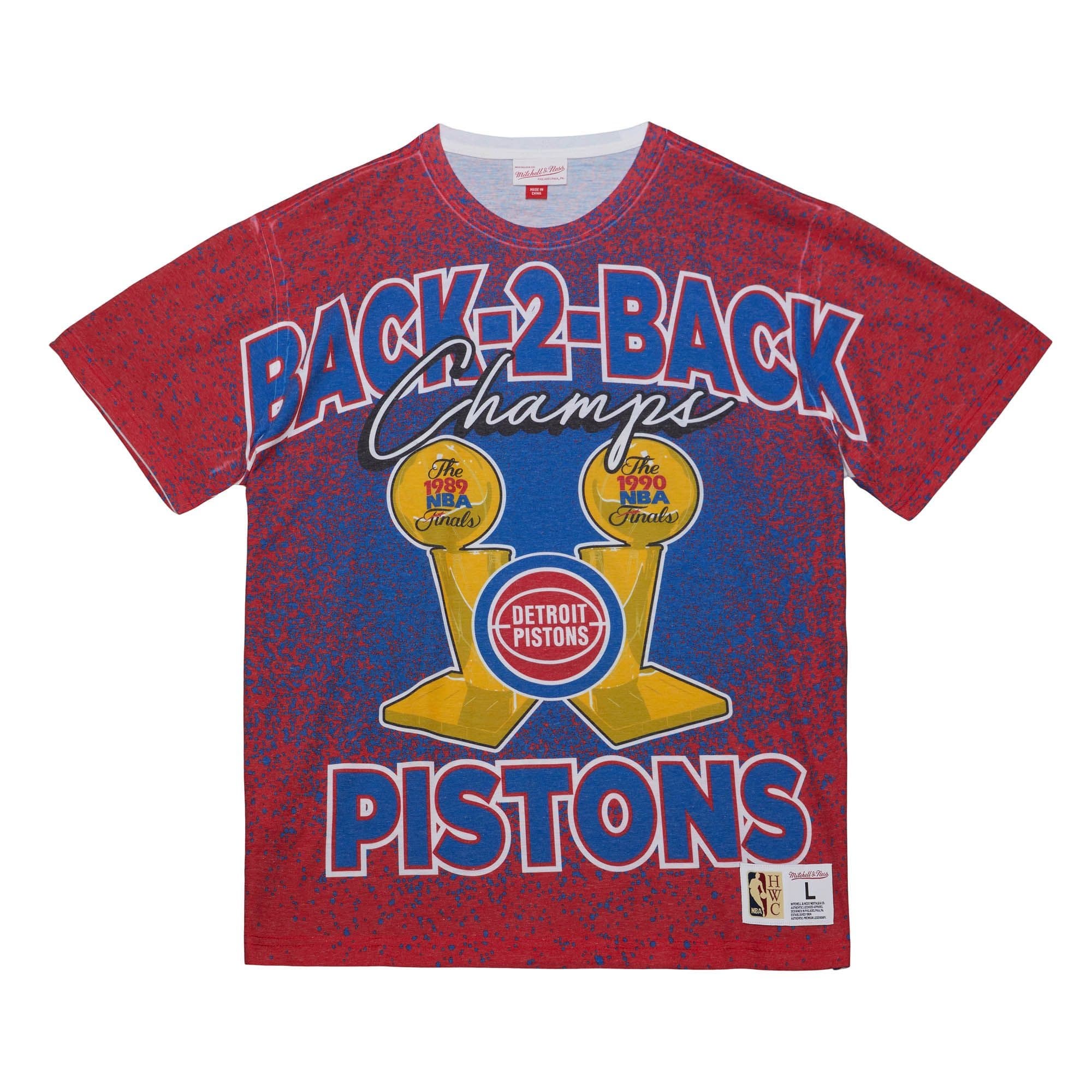 Футболка Mitchell & Ness Champ City Sublimated SS Detroit Pistons T-Shirt