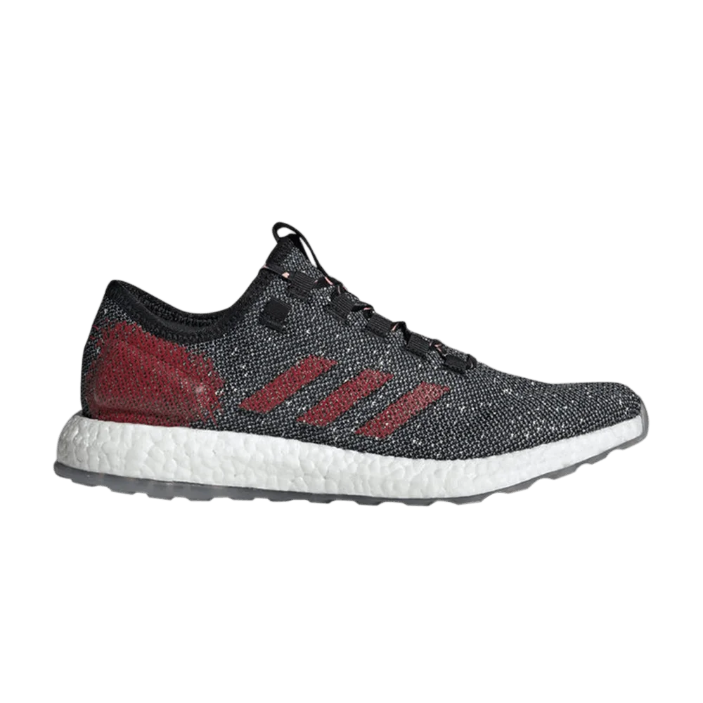 Krossovki-Adidas-PureBoost-Black-Scarlet