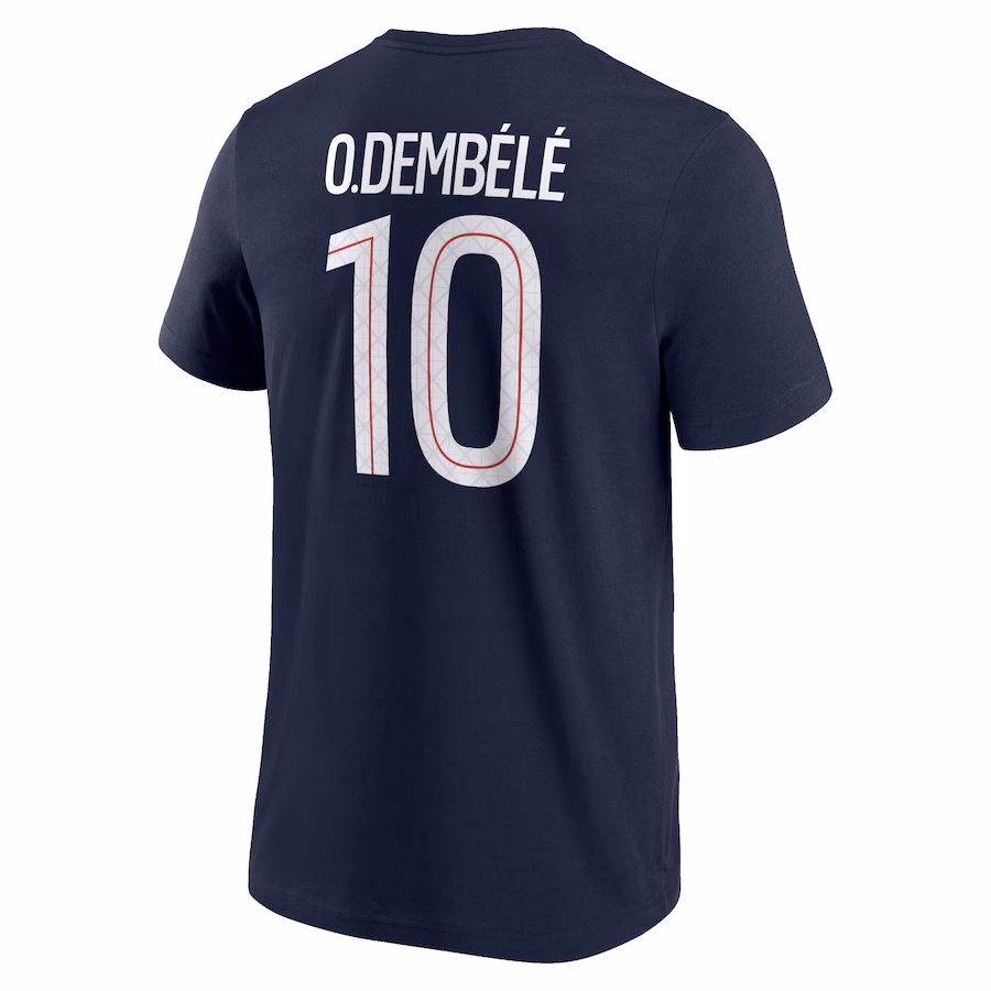 Футбольное джерси PSG Nike O. Dembélé 10 Graphic T-Shirt - Navy - Mens