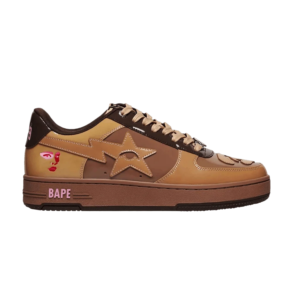 Krossovki-KidSuper-x-Bapesta-Brown