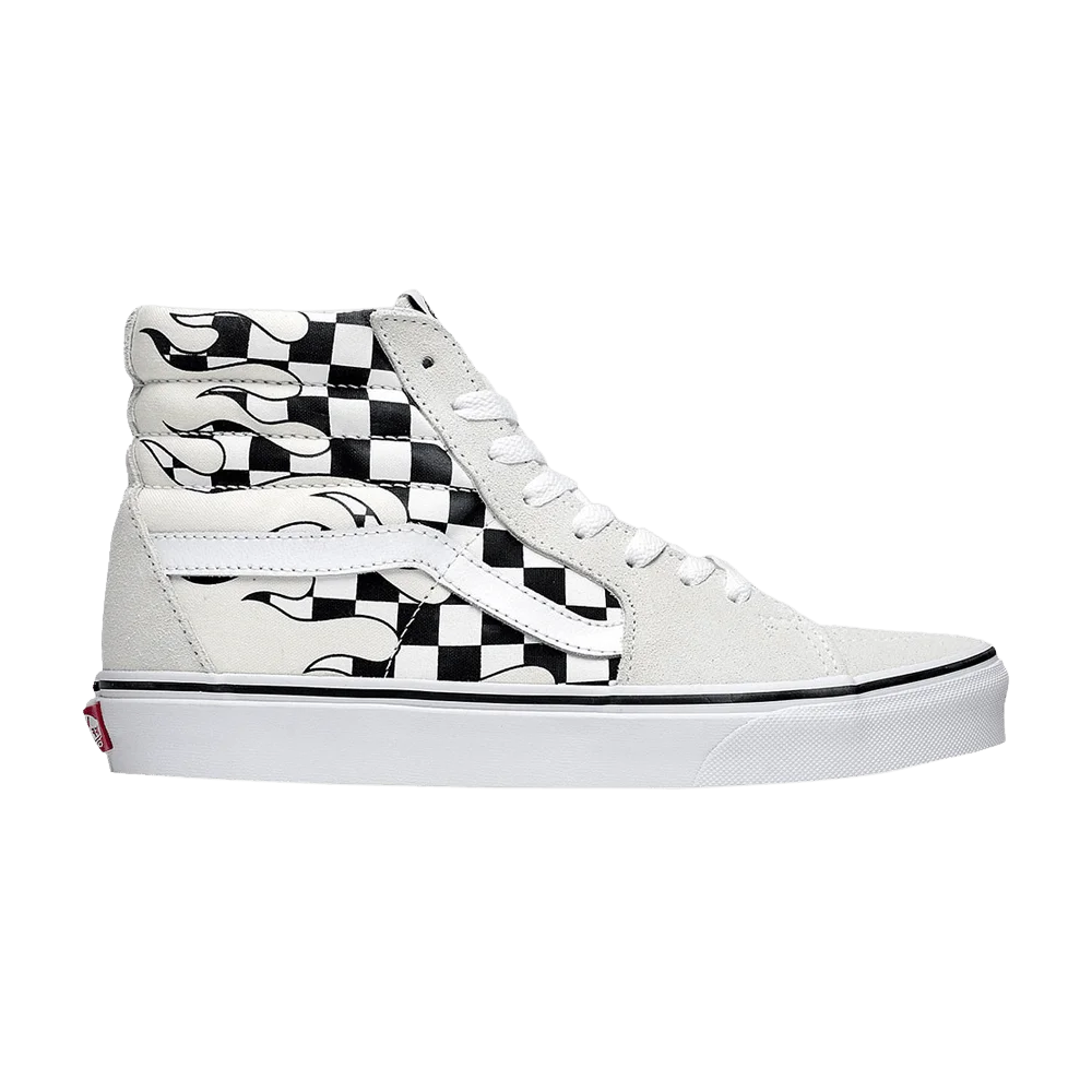 Vans-Sk8-Hi-Checkerboard-Flame