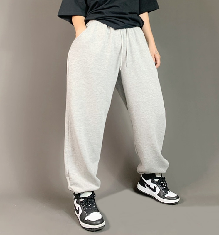 Спортивные брюки 2021 Hip-hop Style Sweatpants Monochromatic Grey
