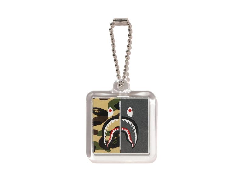BAPE-1st-Camo-Shark-Keychain-Yellow
