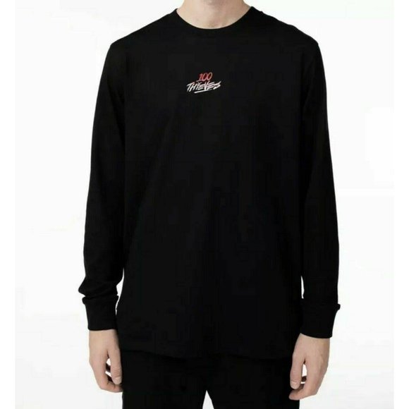 Футболка 100 Thieves Gradient L/S T-shirt Black