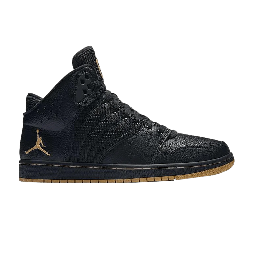 Krossovki-Air-Jordan-1-Flight-4-Premium-Black-Gold