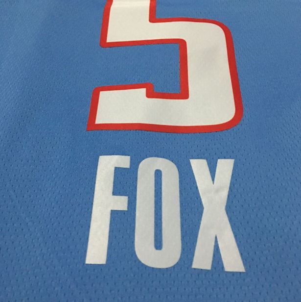 Баскетбольная джерси 2018-19 De’Aaron Fox Kings #5 City Blue