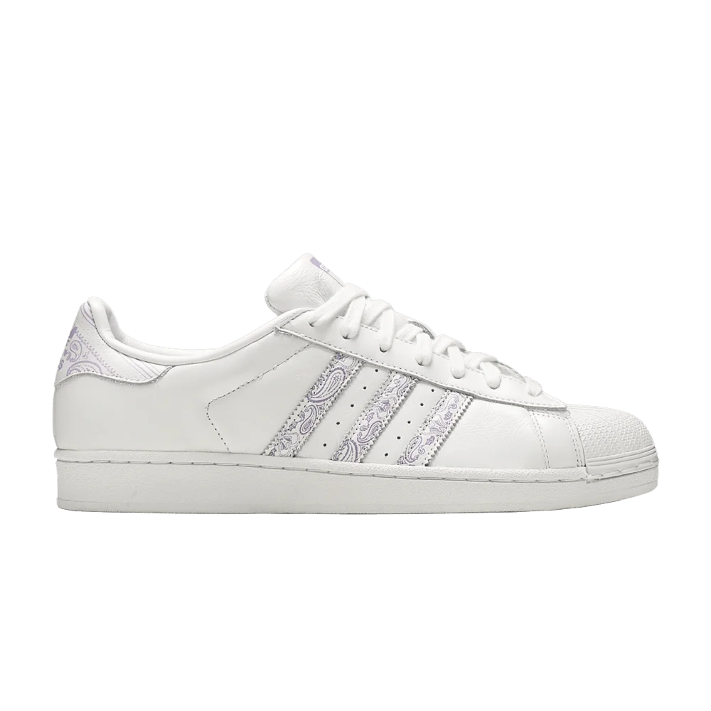 Кроссовки Adidas Superstar 'Paisley - White Purple Glow'