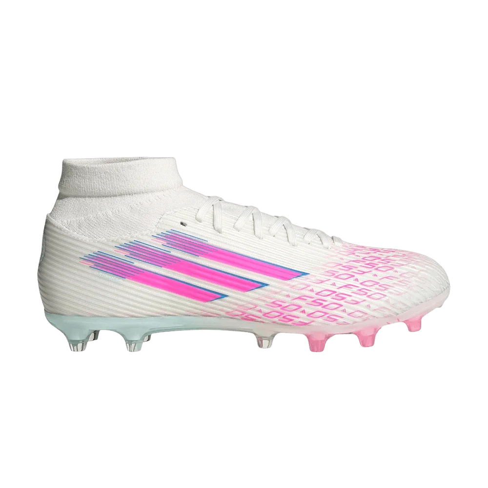 Кроссовки adidas Wmns Adizero F50 League Mid FG MG 'Sparkfusion White Lucid Pink'