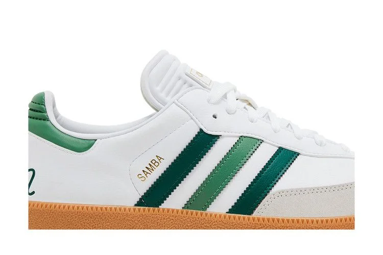 Кроссовки Malbon Golf x adidas Samba Spikeless Golf 'White Preloved Green'