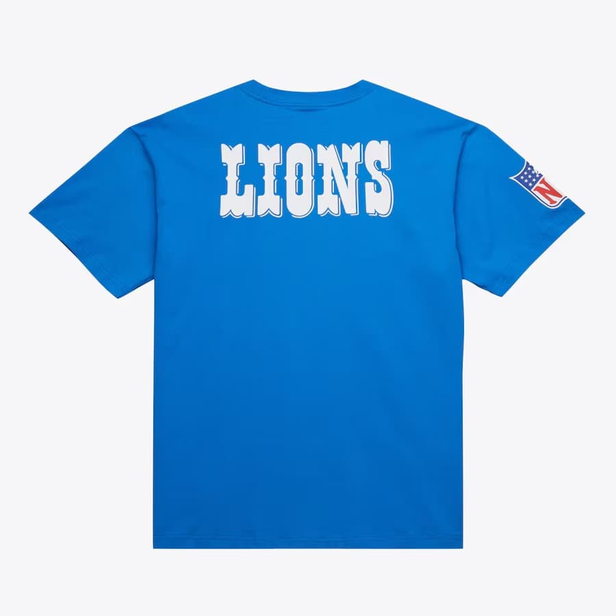 Футболка Mitchell & Ness Barry Sanders Blue Detroit Lions Ultimate Player T-Shirt