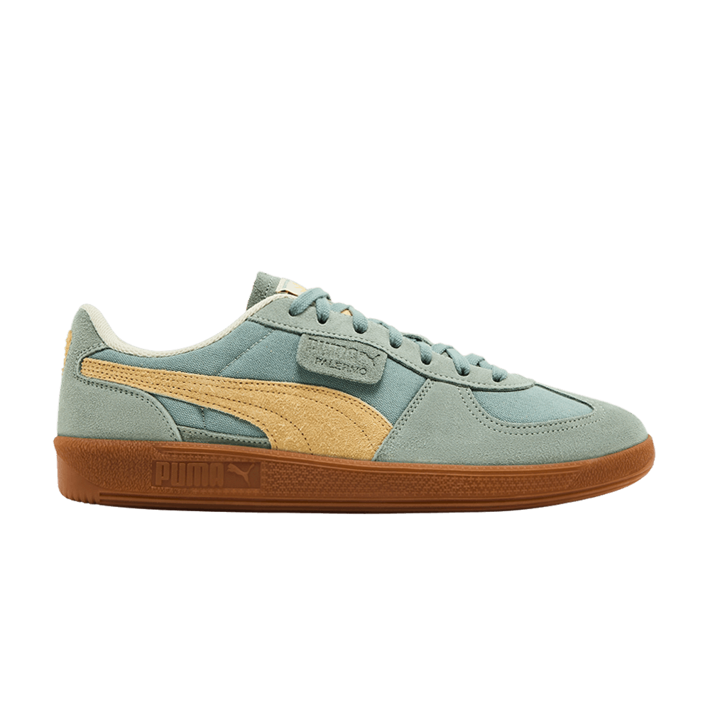 Кроссовки Puma Palermo Weathered 'Green Moon Sunny Yellow'