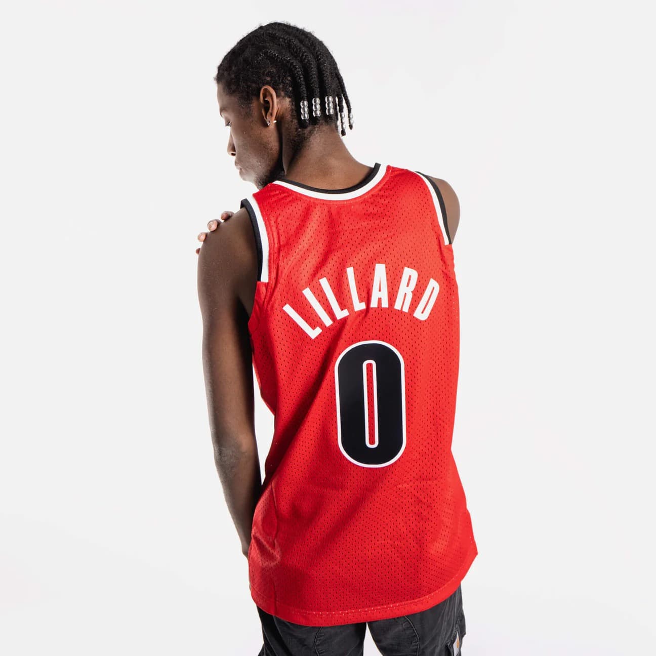 Баскетбольная джерси 2012-13 Portland Trail Blazers Damian Lillard #0 Swingman Hardwood Classics Red Jersey