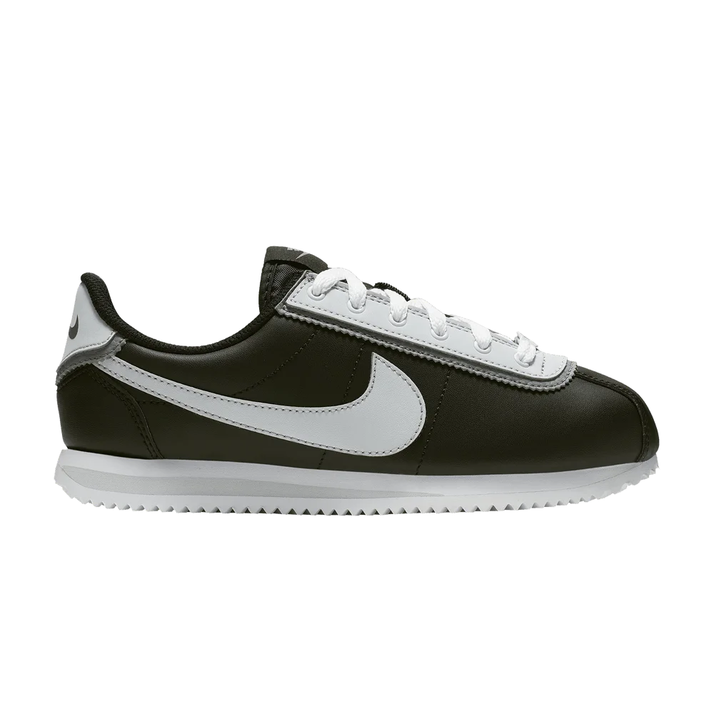 Krossovki-Nike-Cortez-Basic-Leather-Double-GS-Black-Pure-Platinum