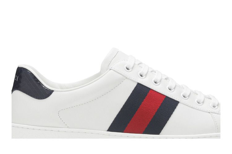 Кроссовки Gucci Ace Leather 'White Blue'