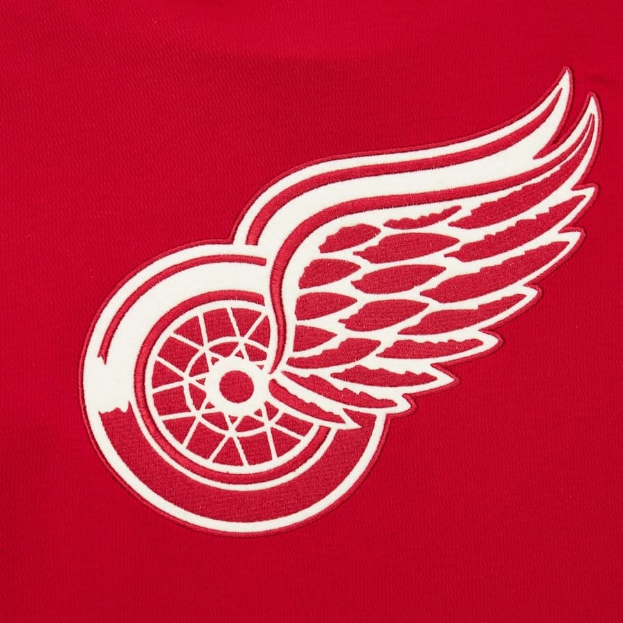 Худи Mitchell & Ness Scarlet Detroit Red Wings Thermal Lightweight Pullover Hoodie