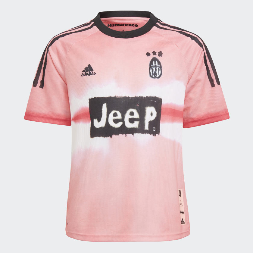 Баскетбольная футболка adidas Juventus Human Race Kids Jersey Glow Pink/Black