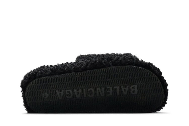 Кроссовки Balenciaga Wmns Furry Slides 'Black Red'