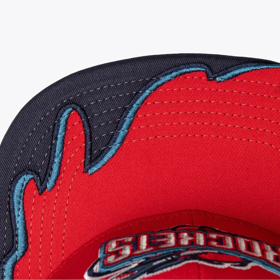 Бейсболка Mitchell & Ness Red Houston Rockets Hardwood Classics Rising Tide OG Snapback Hat