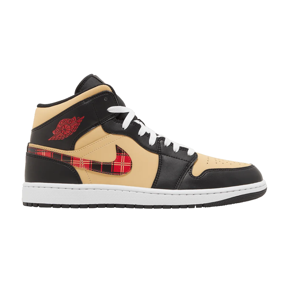 Krossovki-Air-Jordan-1-Mid-SE-Tartan-Swoosh
