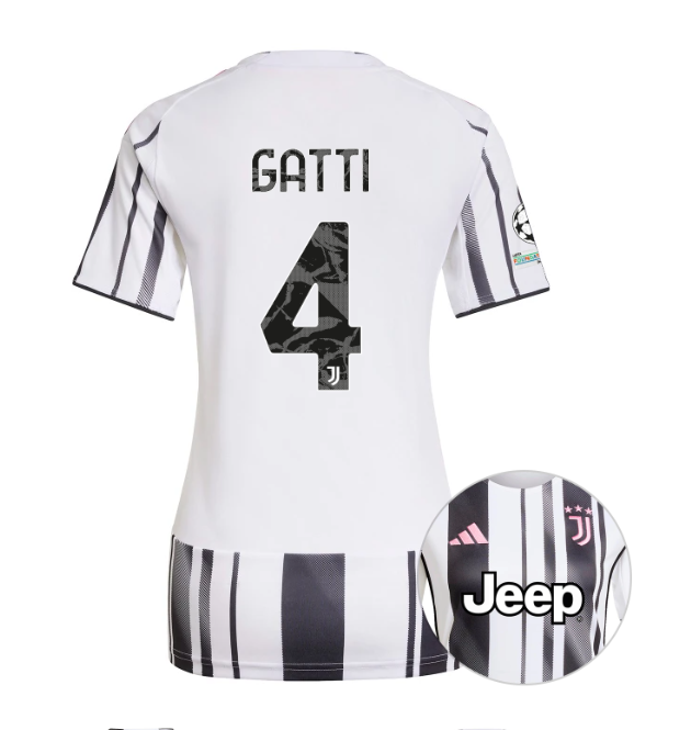 Женское футбольное джерси JUVENTUS home jersey 25/26 GATTI 4