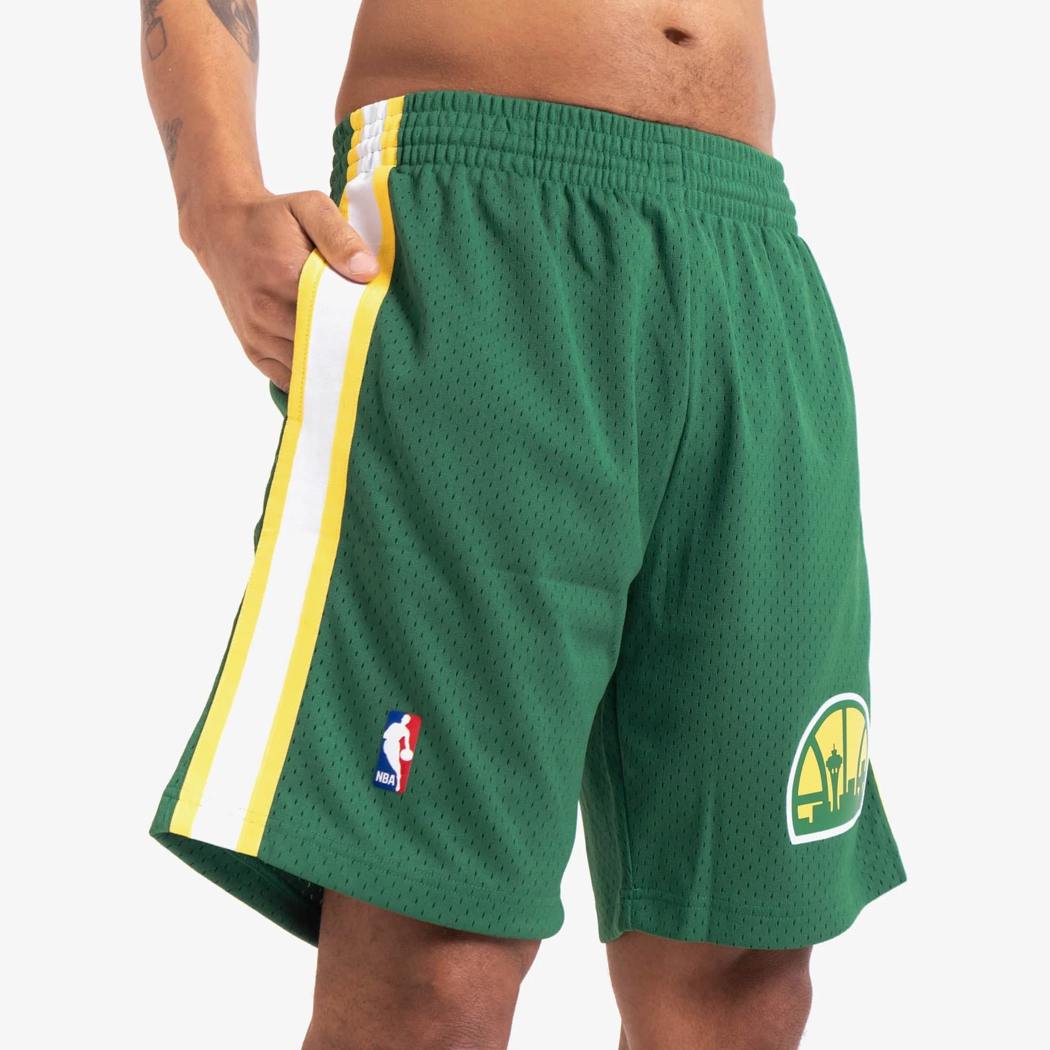 Спортивные шорты Mitchell & Ness Seattle Supersonics 1994-95 Hardwood Classics Throwback Swingman NBA Shorts