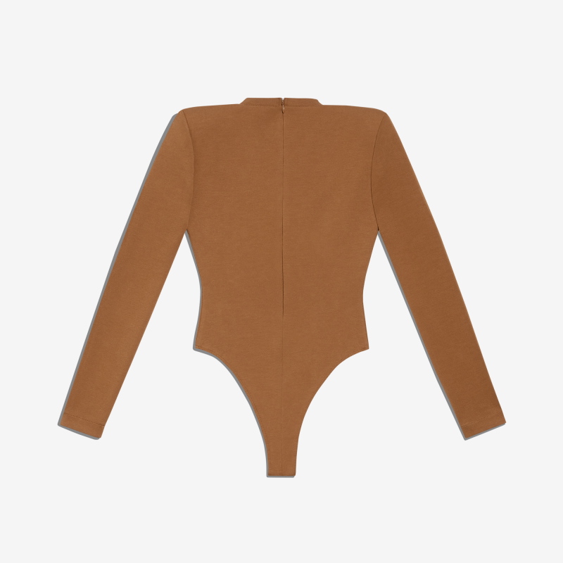 Боди adidas Ivy Park 3-Stripes Bodysuit Wild Brown