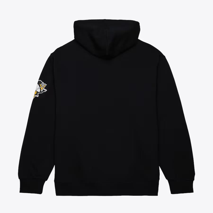 Худи Mitchell & Ness Black Pittsburgh Penguins Game Time Fleece Pullover Hoodie