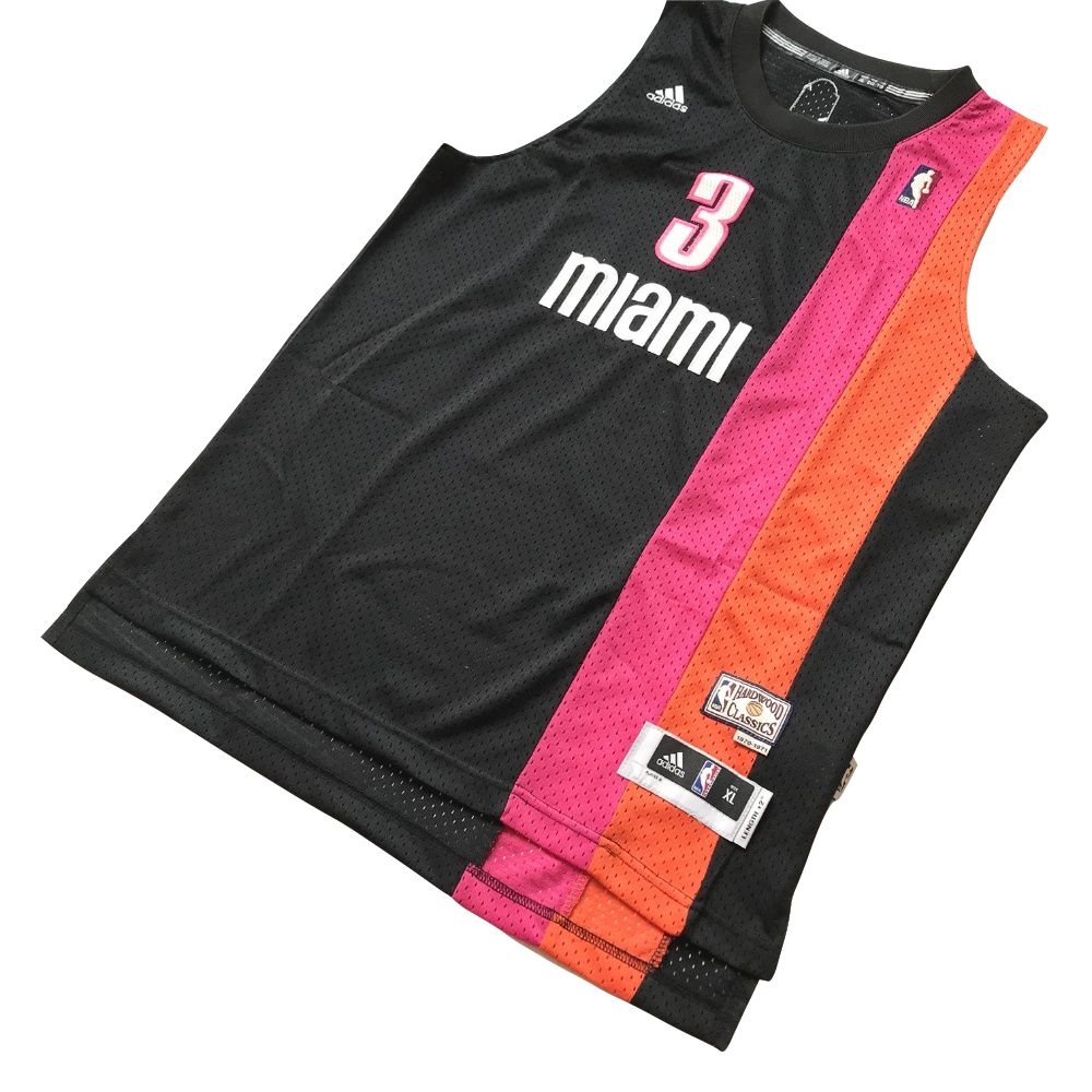 Баскетбольная майка 1970-71 Dwyane Wade Miami Floridians #3 ABA Hardwood Classics Black Swingman