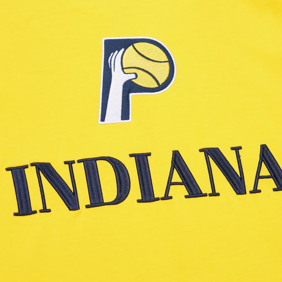 Футболка Mitchell & Ness Gold Indiana Pacers Team OG 3.0 Vintage T-Shirt