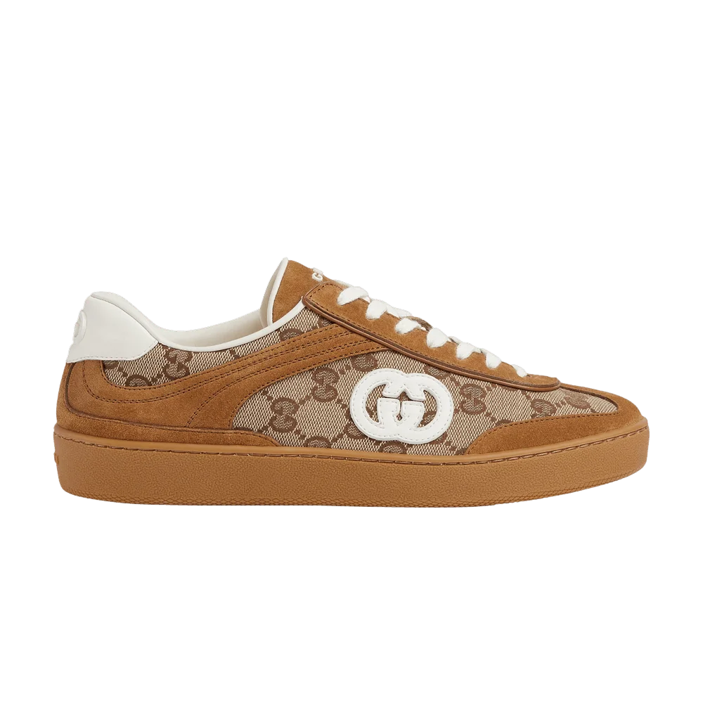 Кроссовки Gucci Wmns G75 'Interlocking G - Brown Suede'