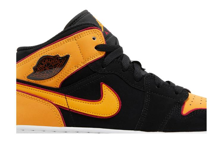 Кроссовки Air Jordan 1 Mid SE GS 'Vivid Orange'