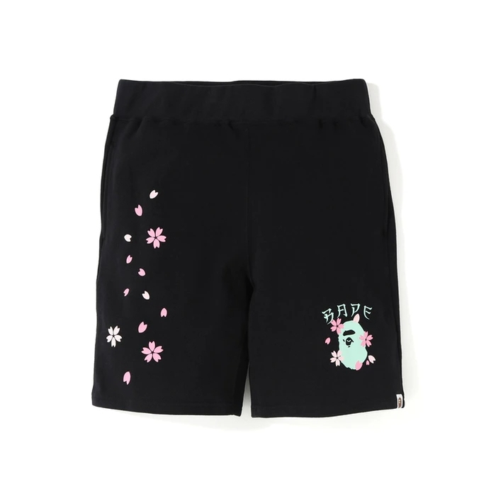 Спортивные шорты BAPE Sakura Sweat Shorts Black
