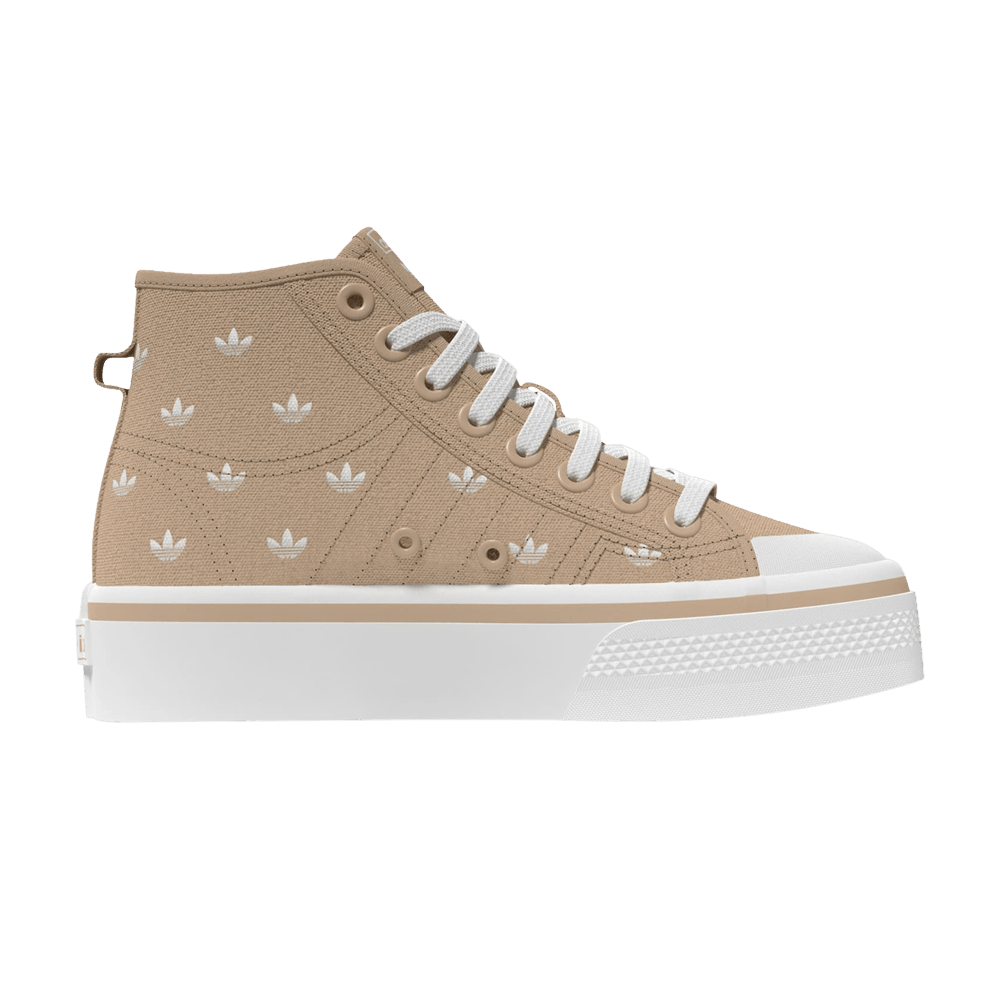 Adidas Wmns Nizza Platform Mid 'Beige Trefoil Monogram'