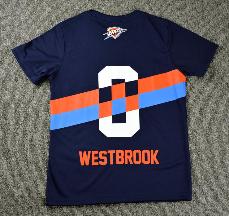 Футболка 2020 NBA Oklahoma City Thunder 0 Dark Blue