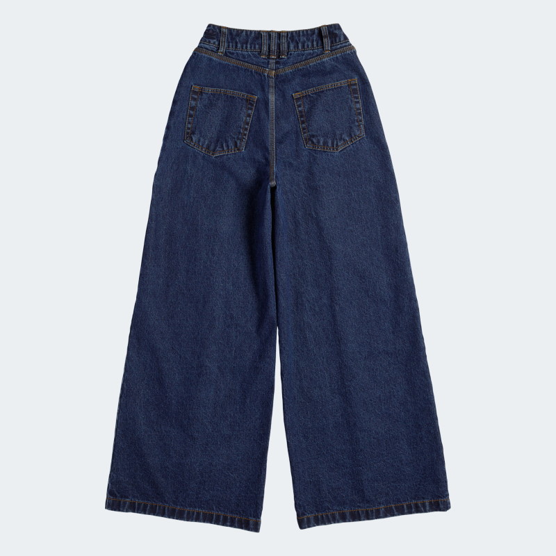 Спортивные брюки adidas Ivy Park Denim Wide-Leg Snap Pants Dark Denim