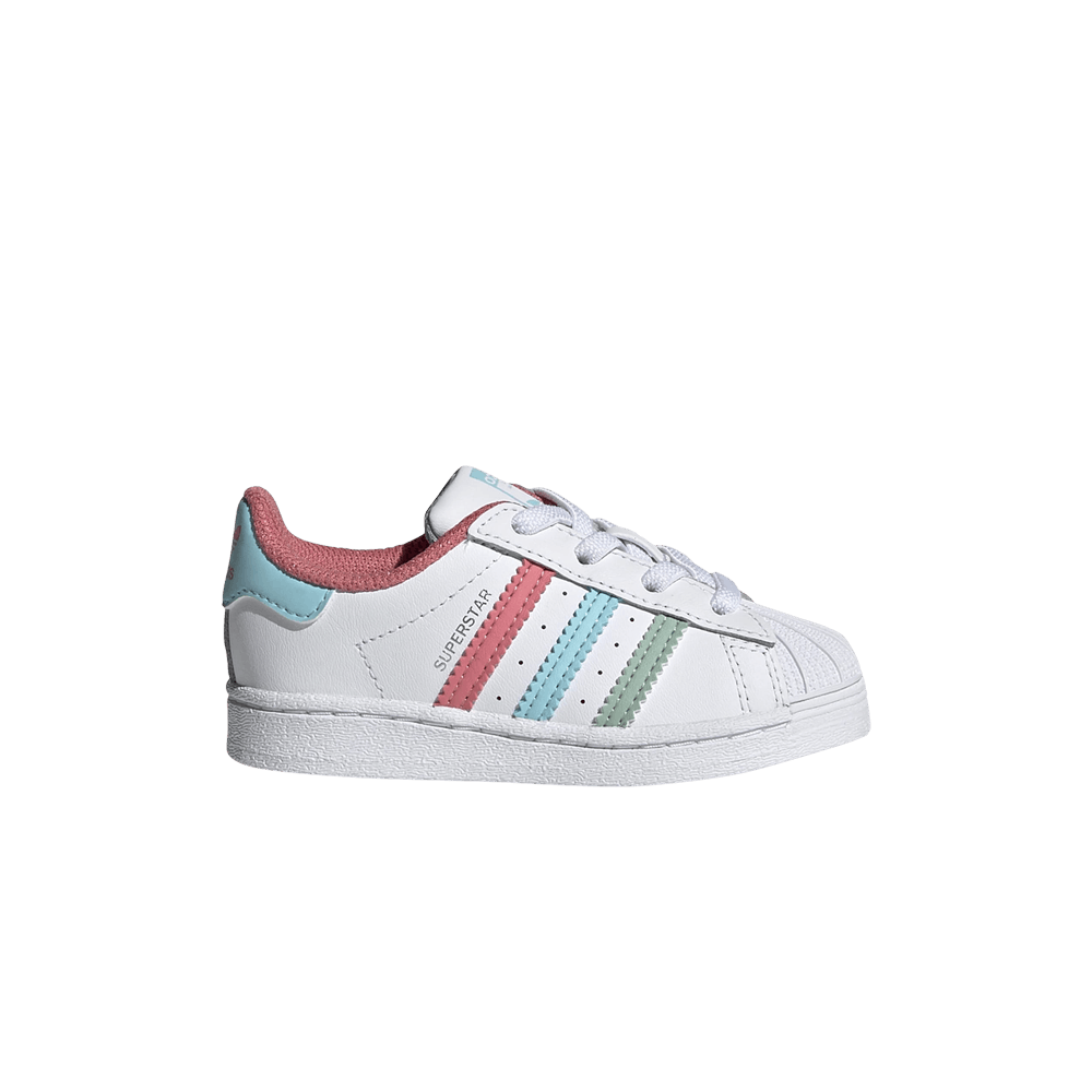 Кроссовки Adidas Superstar Infant 'White Hazy Rose Sky'