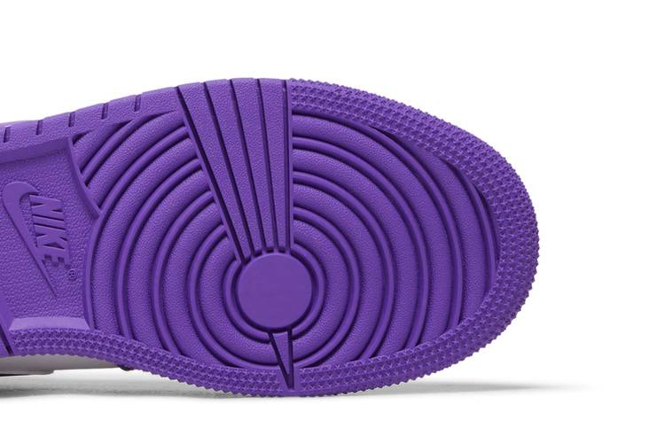 Кроссовки Air Jordan 1 Mid GS 'Purple Venom'