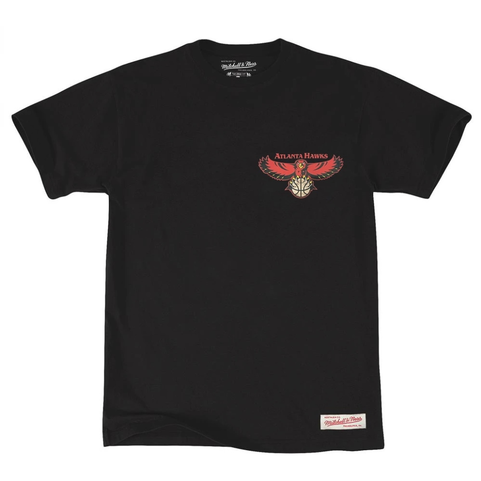Футболка Mitchell & Ness Atlanta Hawks Retro Repeat Logo NBA T-Shirt