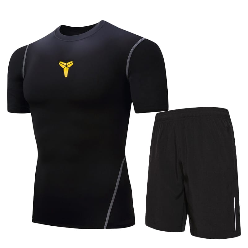 Компрессионный костюм Daiong Kobe Black T-Shirt Set