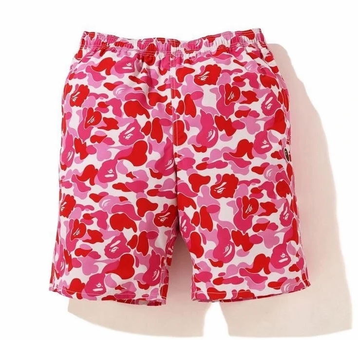 Спортивные шорты BAPE ABC Camo Beach Shorts (SS20) Pink