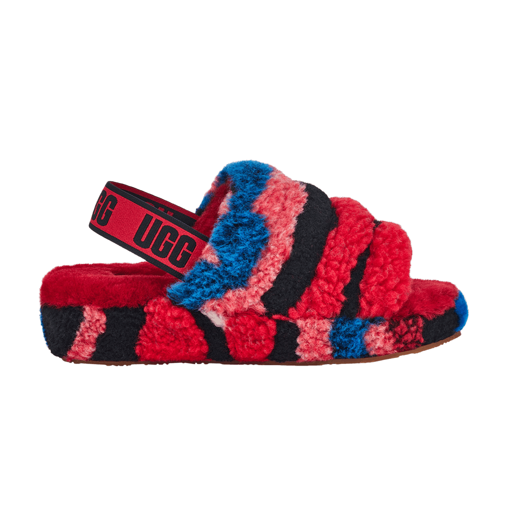 Кроссовки UGG Wmns Fluff Yeah Slide 'Cali Collage - Red'