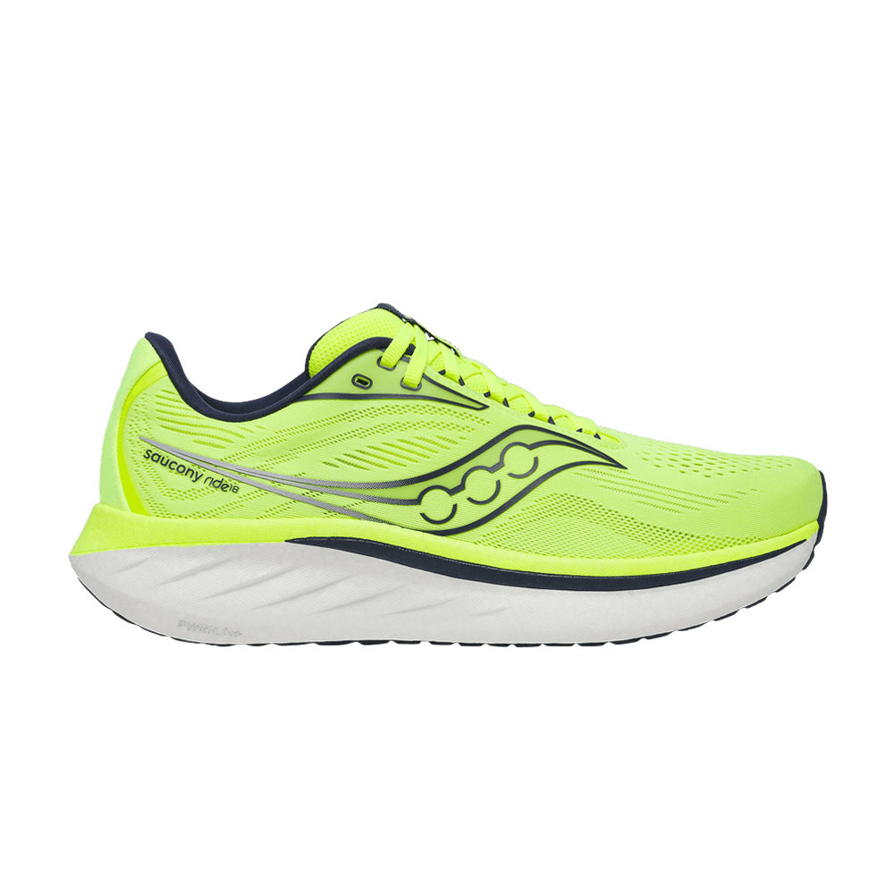 Кроссовки Saucony Ride 18 'Citron Navy'