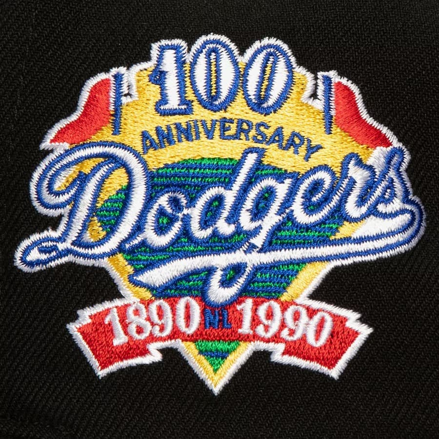 Mitchell-Ness-Black-Los-Angeles-Dodgers-Oversweep-Snapback-Hat-2