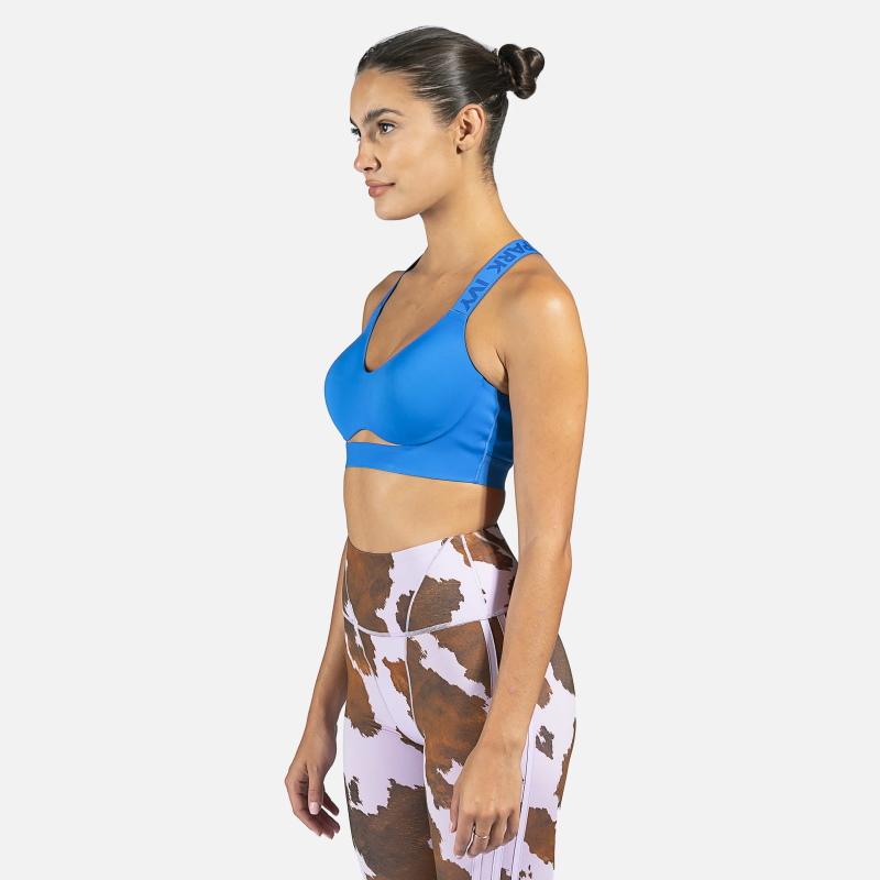 Спортивный топ adidas Ivy Park Medium-Support Cutout Bra Glory Blue