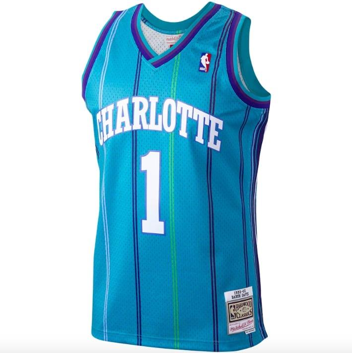 1999-00-Charlotte-Hornets-1-Baron-Davis-Mitchell-Ness-Teal-Jersey-2