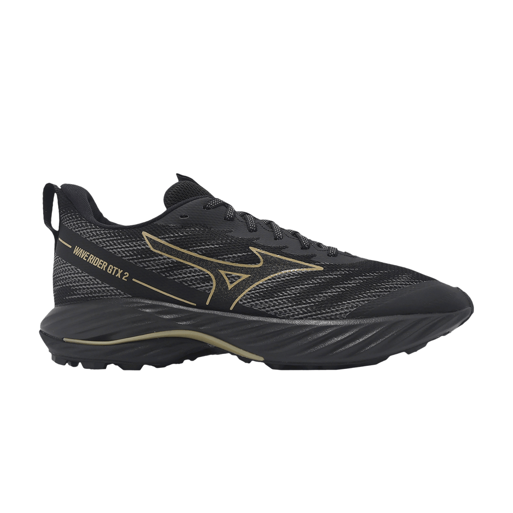 Кроссовки Mizuno Wave Rider GORE-TEX 2 2E Wide 'Black Gold'