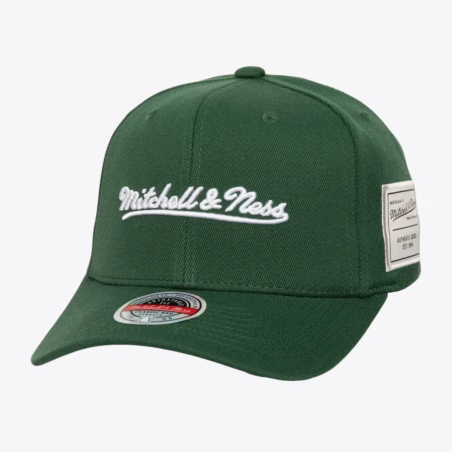Бейсболка Mitchell & Ness Green Comfy Core Stretch Snapback Hat
