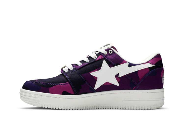 Bapesta Canvas Low 'Purple Camo'