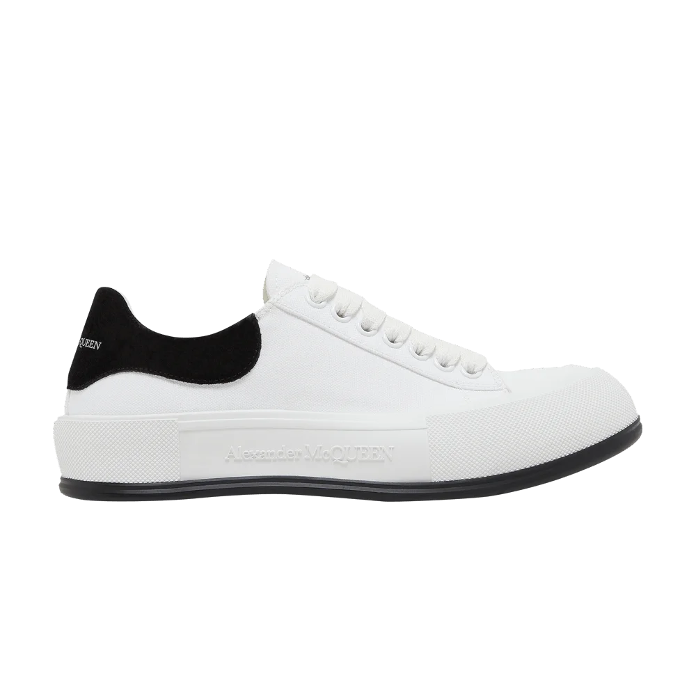 Krossovki-Alexander-McQueen-Deck-Plimsoll-Low-White-Black