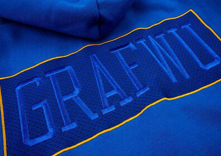 Худи GRAF&WU x Mitchell & Ness Blue Hoodie